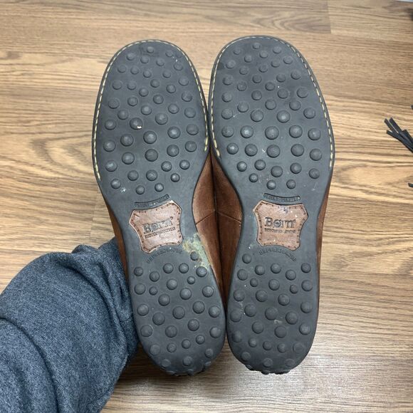 Born Driving Shoes Mens 8.5 M Brown Leather Allan Slip On Casual Moc Toe Loafers main image 5